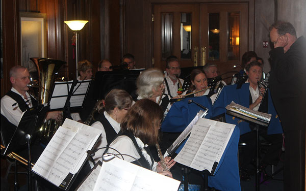 Band playing in the gallery